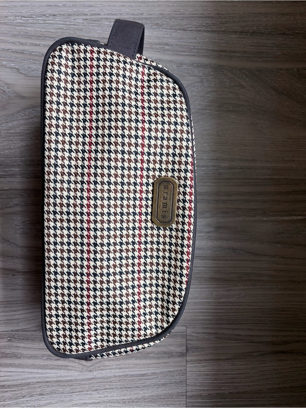 Men's Houndstooth Toiletry Bag